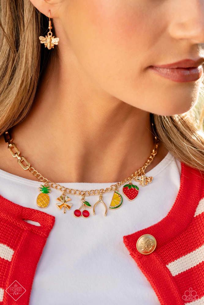 Paparazzi Fashion Fix Set Simply Sunset Sightings Red, Gold
