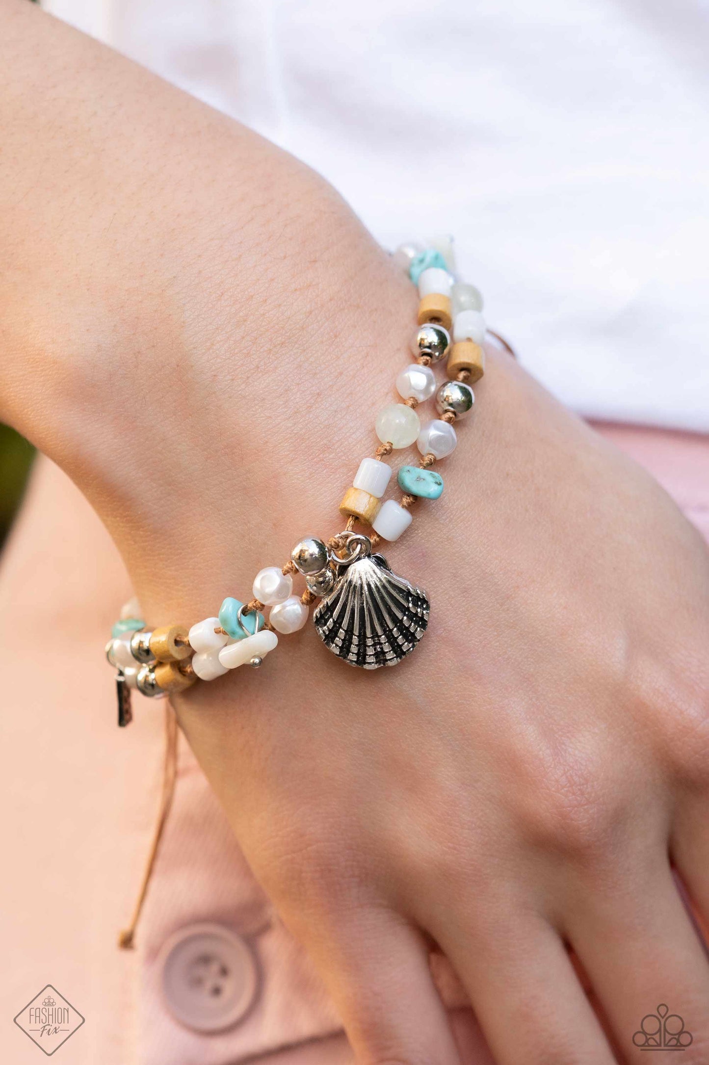 Paparazzi Fashion Fix Set Simply Sante Fe Blue, Turquoise, Brown, Seashell