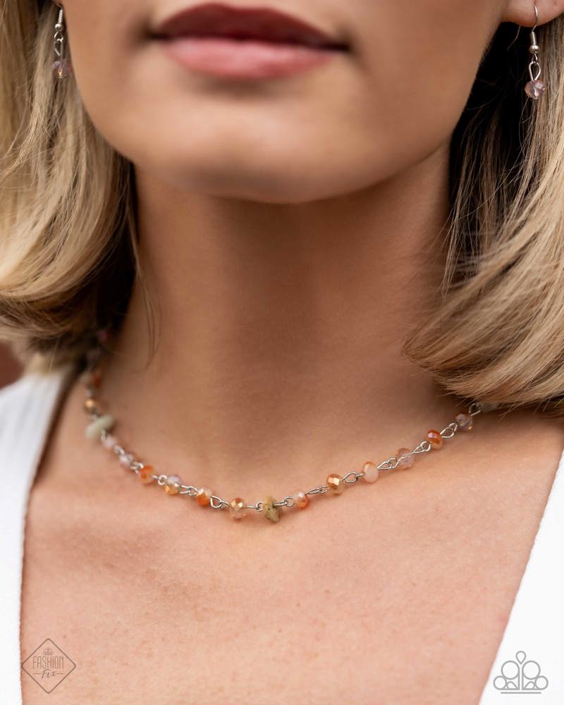 Paparazzi Fashion Fix Set Simply Sante Fe Beige. Silver, Multi Colors