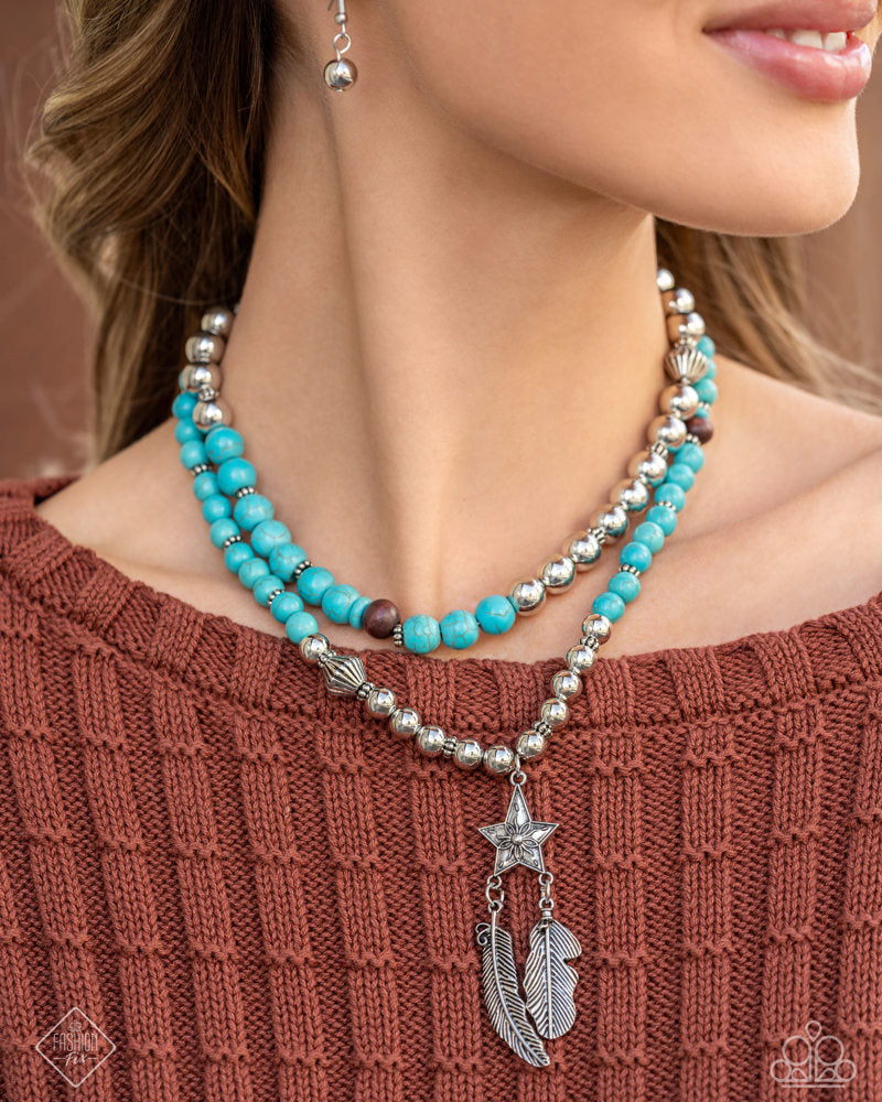 Paparazzi Fashion Fix Set Simply Sante Fe Blue, Turquoise, Silver, Brown