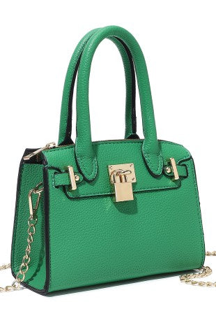 Classic Mini Satchel Bag (Green). Price Includes Shipping!