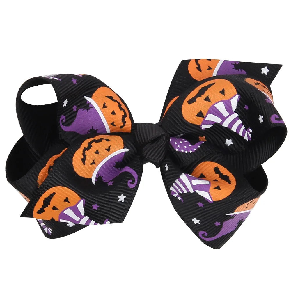 Halloween Mini Bow (Black, Orange, Purple)