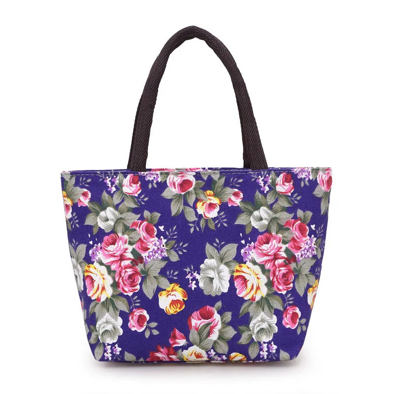 Mini Floral Print Tote Bag (Multicolor) Price Includes Shipping!