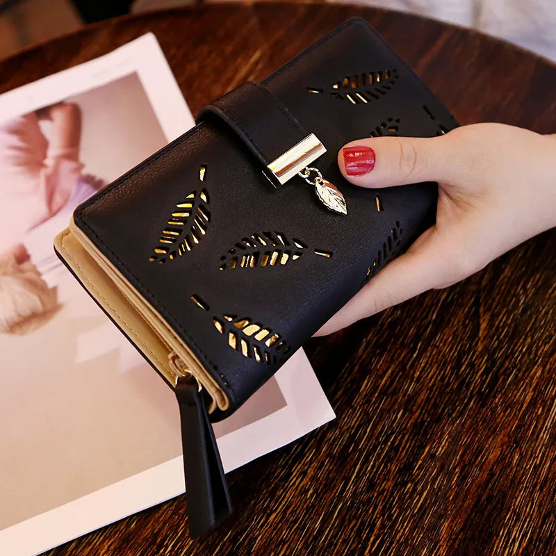 Fashion Wallet (Black, Gold, Long)