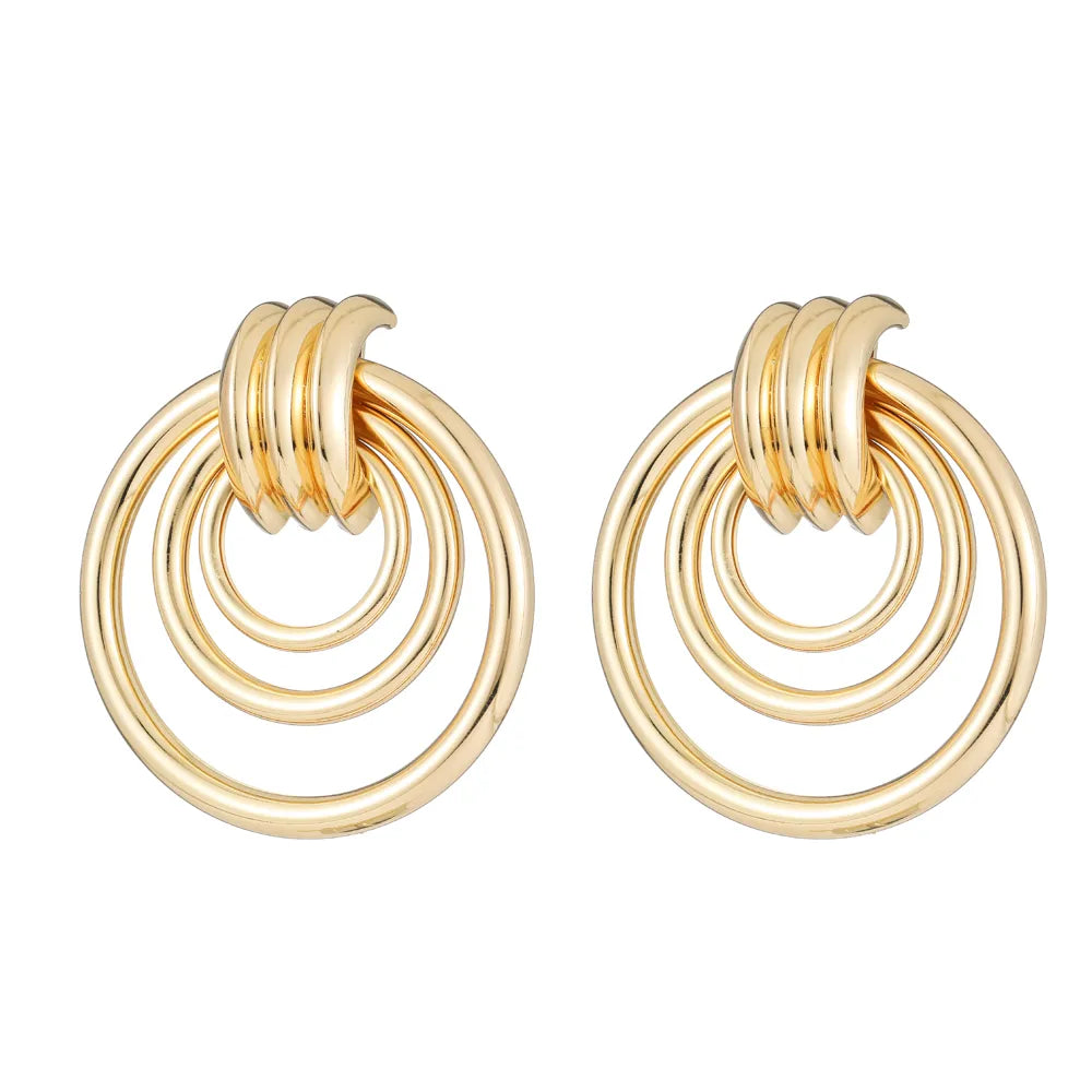 Hoop Fashion Earrings (Gold)