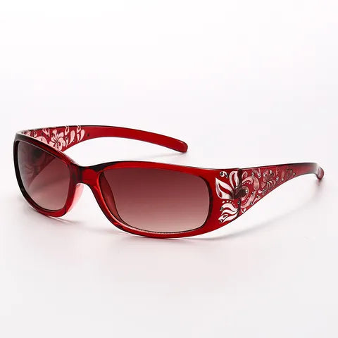 Bloom & Shade Sunglasses (Red, Floral)