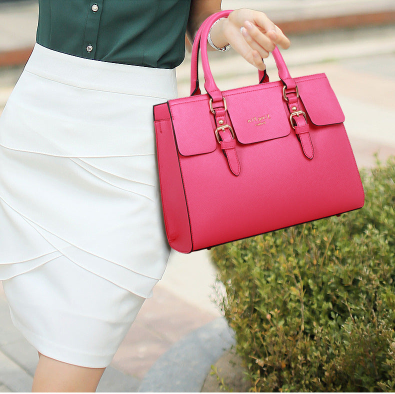 5 Piece Fashion Purse Set  (Rose Red)