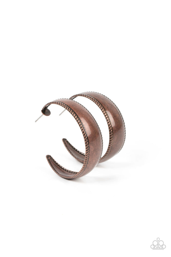 Paparazzi Earrings, Dune Dynasty - Copper