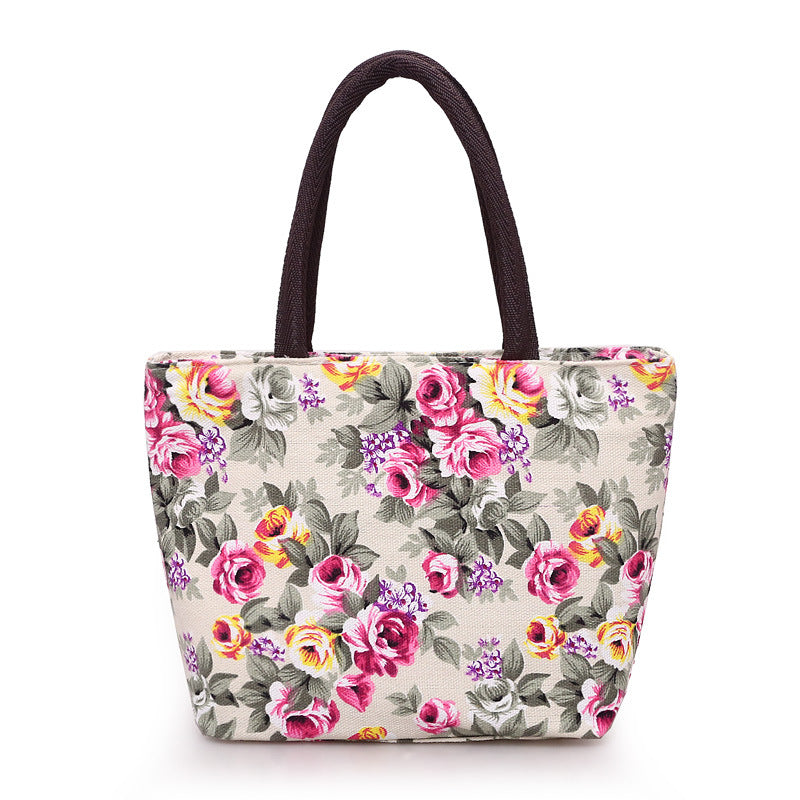 Mini Floral Print Tote Bag (Multicolors) Price Includes Shipping!