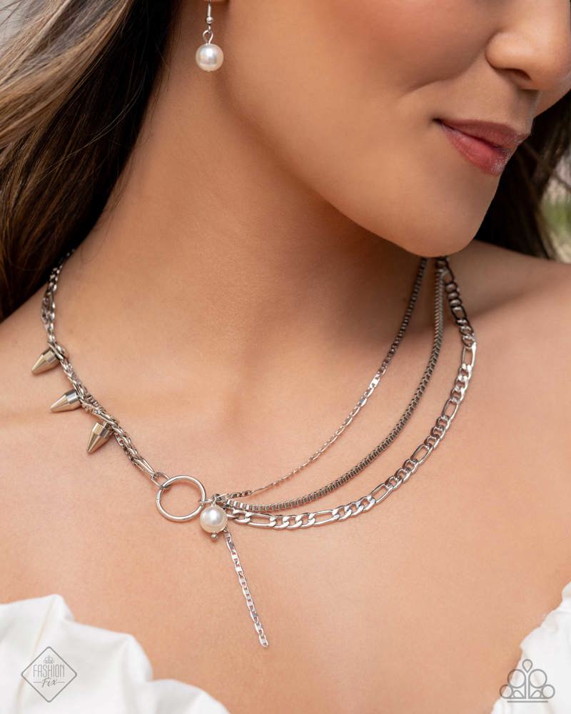 Paparazzi Fashion Fix Set Magnificent Musings Silver, Pink, Pearl