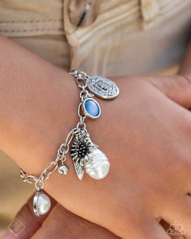 Paparazzi Fashion Fix Set Glimpses of Malibu Blue, Silver
