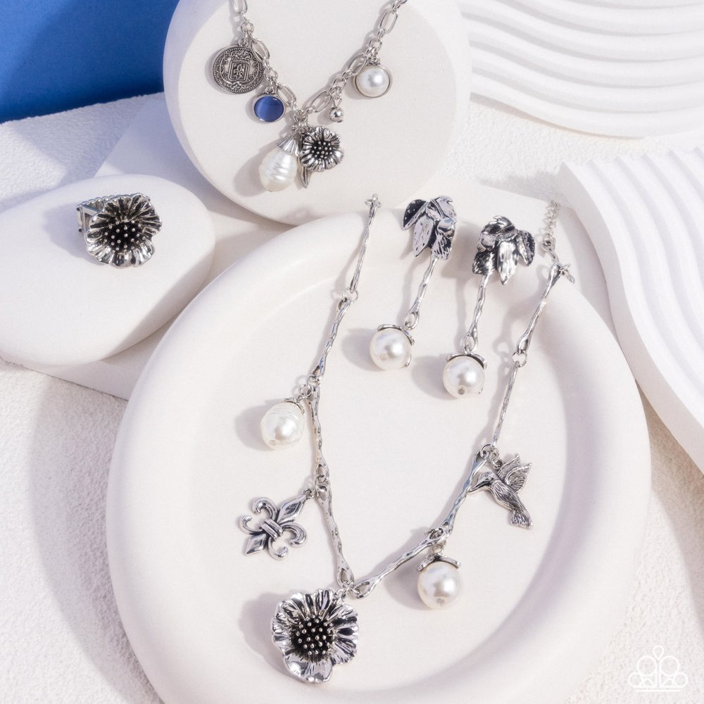 Paparazzi Fashion Fix Set Glimpses of Malibu Blue, Silver
