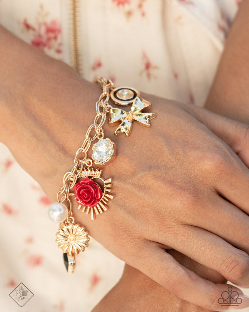 Paparazzi Fashion Fix Set Glimpses of Malibu Red & Black Hearts