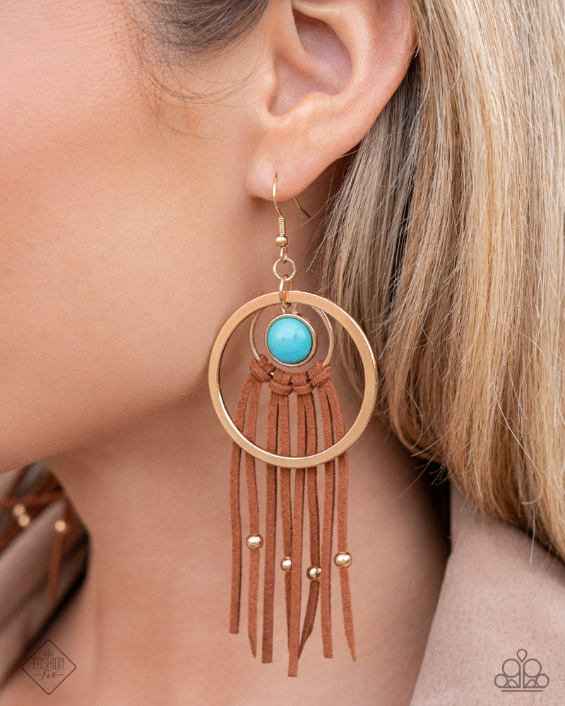 Paparazzi Fashion Fix Set Simply Sante Fe Blue, Turquoise, Brown, Gold