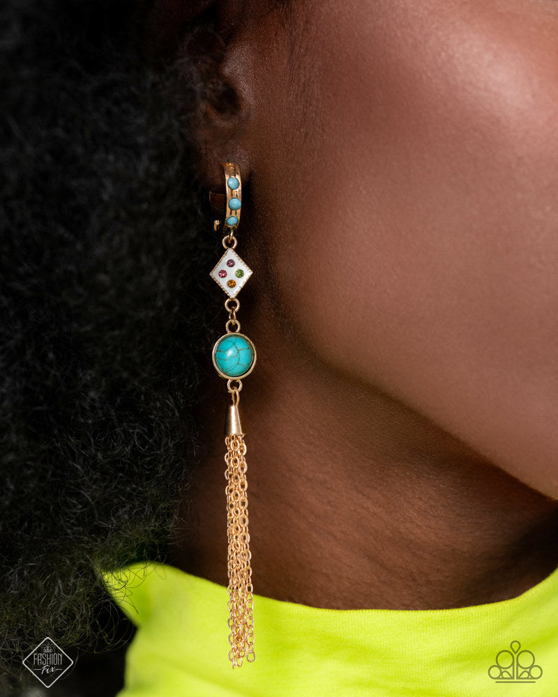 Paparazzi Fashion Fix Set Simply Sunset Sightings Gold, Blue, Turquoise
