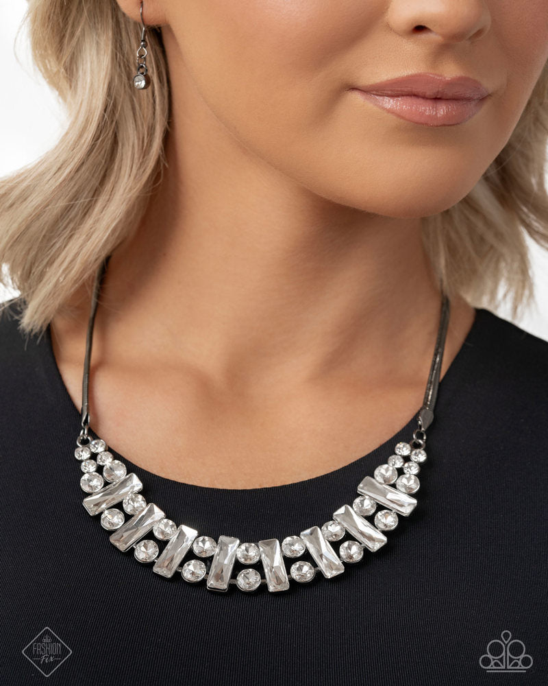 Paparazzi Fashion Fix Set Magnificent Musings Silver, Gunmetal Black