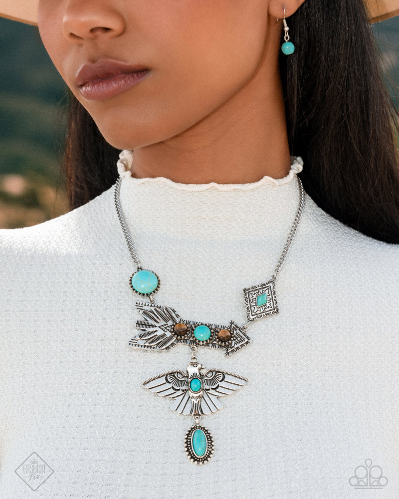 Paparazzi Fashion Fix Set Simply Sante Fe Blue, Turquoise, Silver, Brown