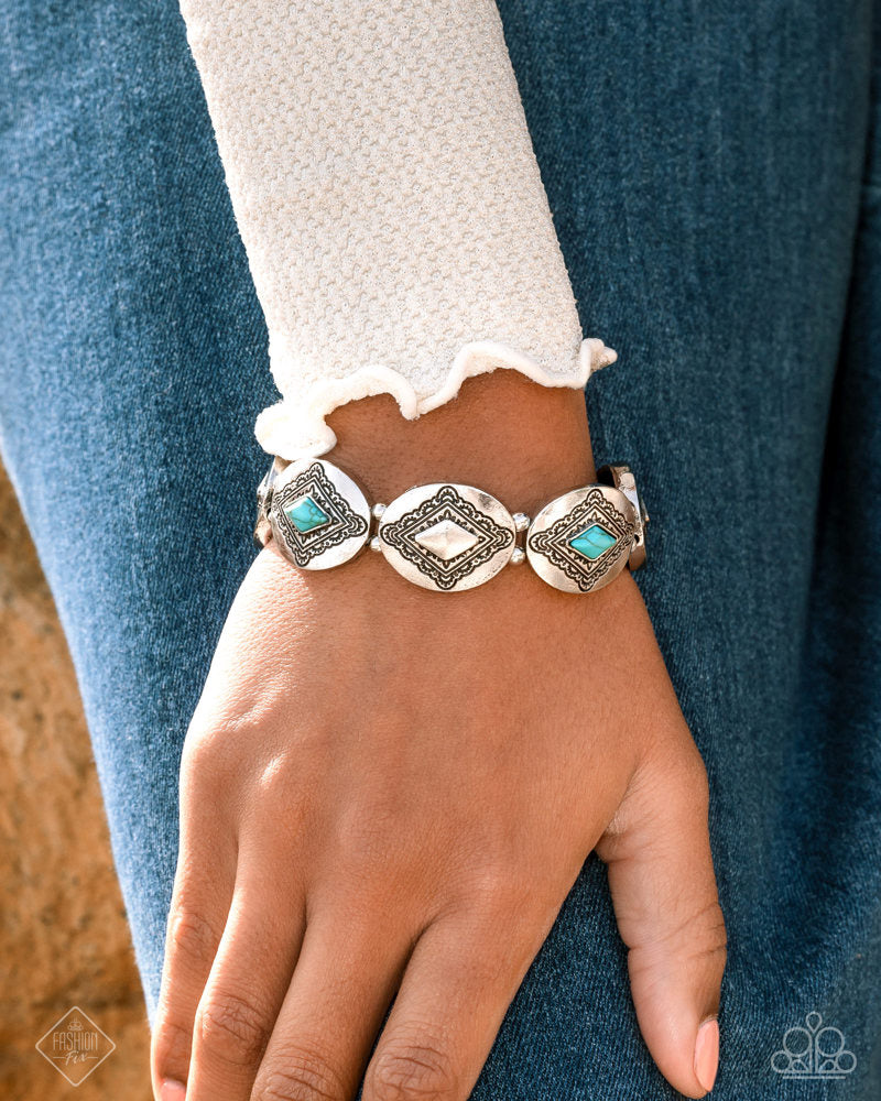 Paparazzi Fashion Fix Set Simply Sante Fe Blue, Turquoise, Silver, Brown