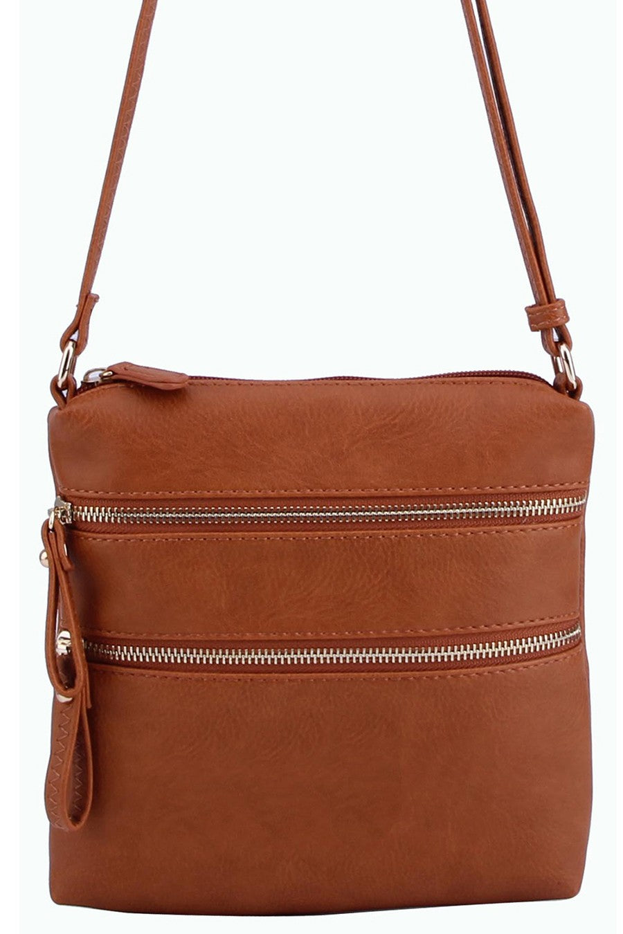 Classic Triple-Zip Crossbody Bag (Green or Khaki). Price Includes Shipping!