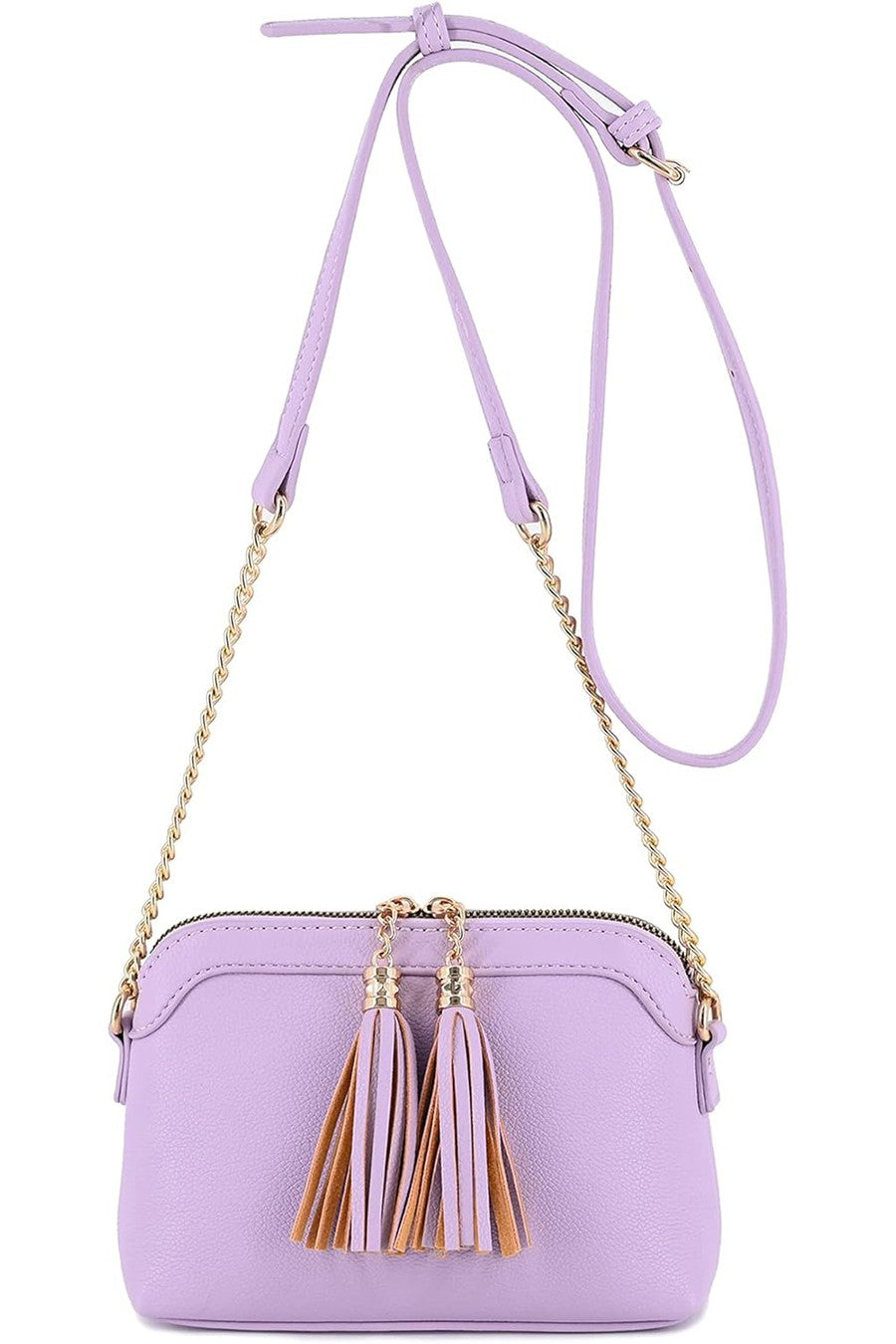 Classic Tassel Crossbody Bag (Lavender Purple or Brown). Price Includes Shipping!