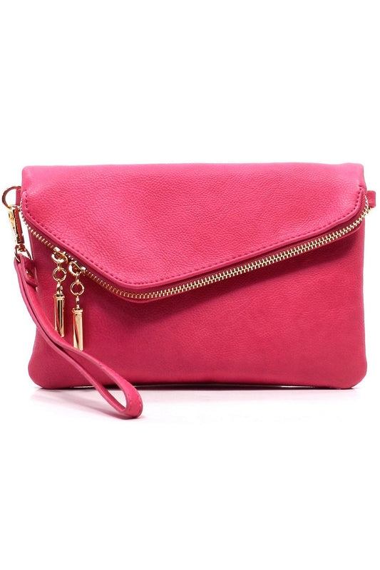 Chic Envelope Crossbody Clutch (Pink Fuchsia or Mint Green). Price Includes Shipping!