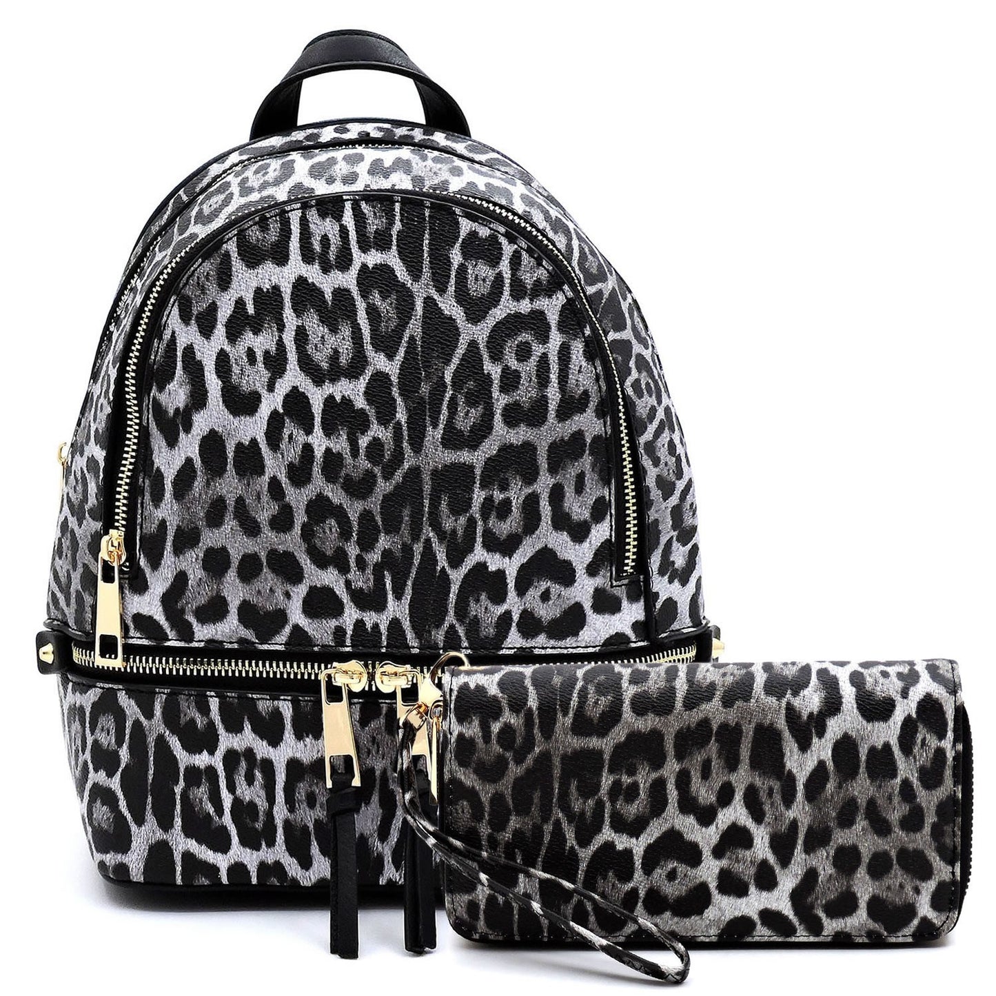 Leopard Print Backpack Set (Brown or Black). Price Includes Shipping!