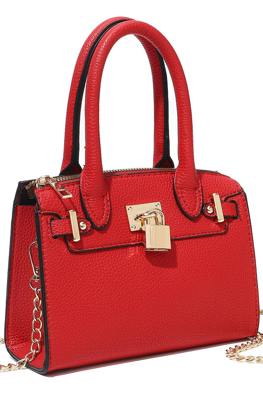 Classic Mini Satchel Bag (Red, Green, Gold, Black). Price Includes Shipping!