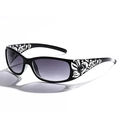 Bloom & Shade Sunglasses (Black, Floral)