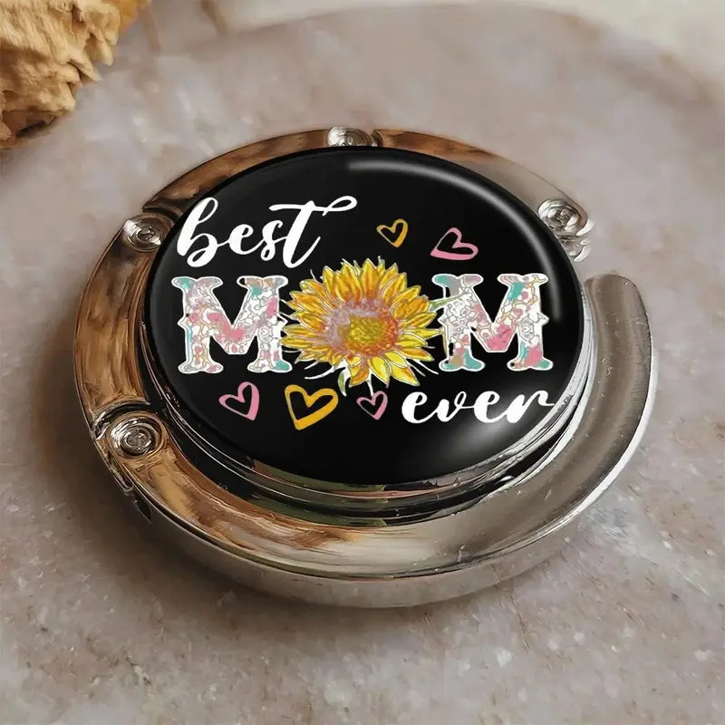 Folded Handbag Holder Table Hook (Best Mom Ever)