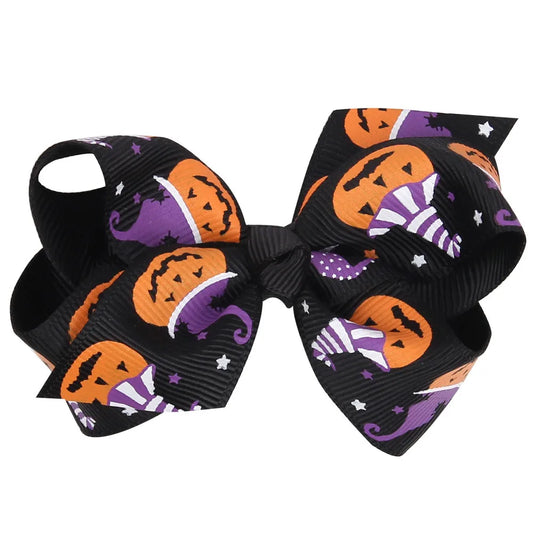 Halloween Mini Bow (Black, Orange, Purple)