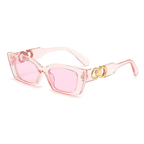Classic Women Sunglasses Multi Color (Rose Pink, Gold)