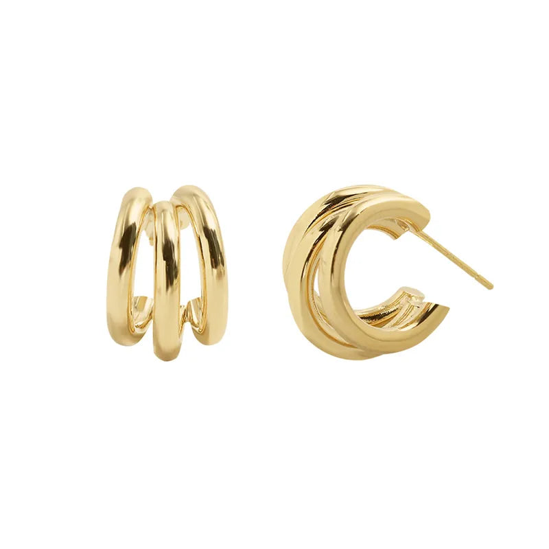 Hoop Fashion Earrings (Gold) (Copy)
