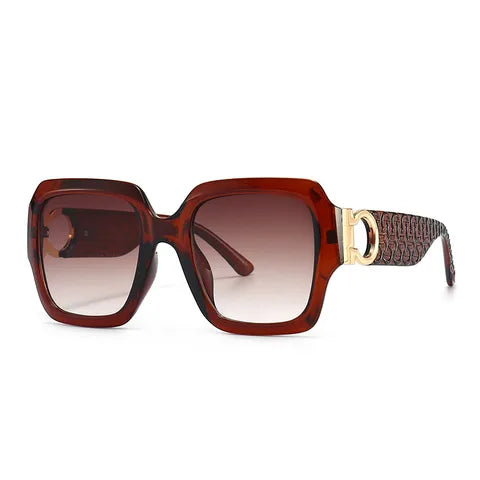 Classic Women Sunglasses Multi Color (Coffee Brown, Gold)