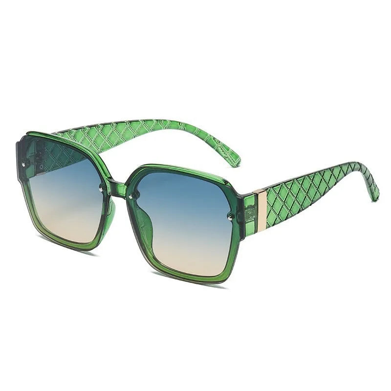 Classic Women Sunglasses Multi Color (Green, Gold)
