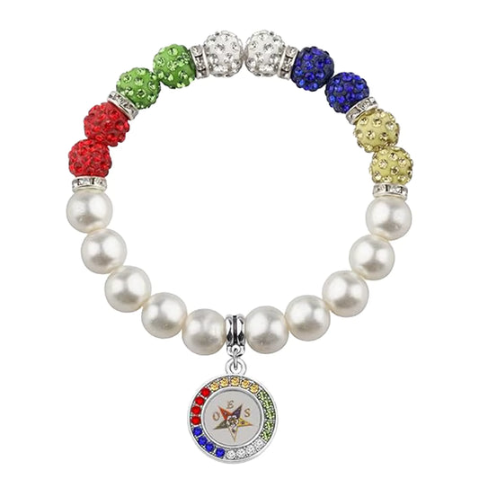 Fashion Bracelet OES Society (Faux Pearl White, Yellow, Green, Red, Blue)