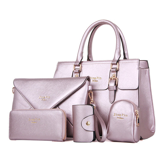 5 Piece Fashion Purse Set  (Light Purple, Lavender)