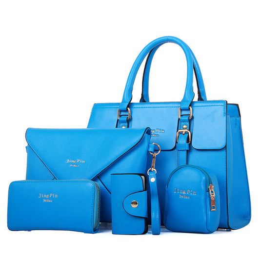 5 Piece Fashion Purse Set  (Blue)