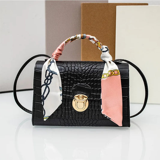 Fashion Mini Fashion Handbag (Multi Colors, Black, Scarf)