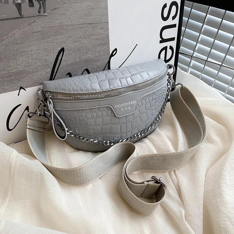Fashion Fanny Travel Pack (Gray, Silver)