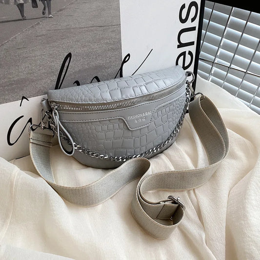 Fashion Fanny Travel Pack (Gray, Silver)