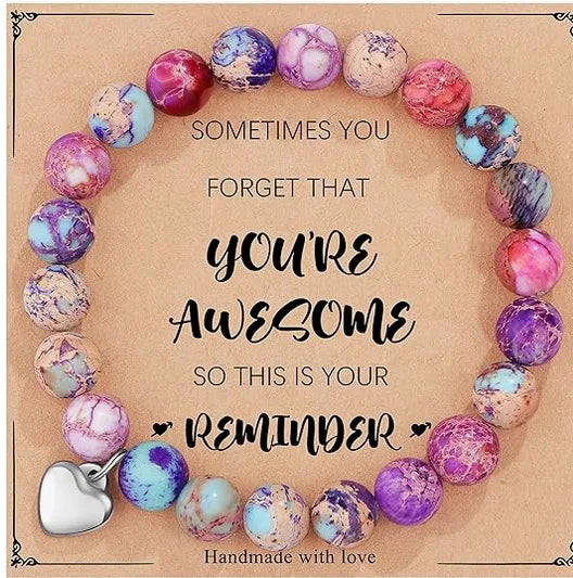 You're Awesome Beaded Bracelet (Multi- Color)