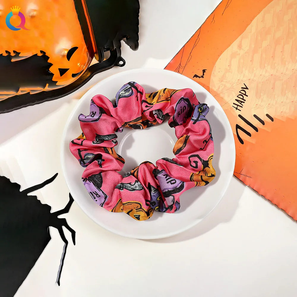 Halloween Scrunchie (Black, Purple, Pink)