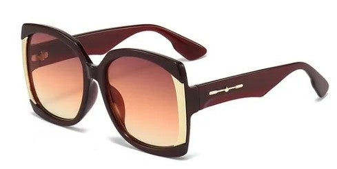 Classic Women Sunglasses Multi Color (Coffee Brown, Gold)