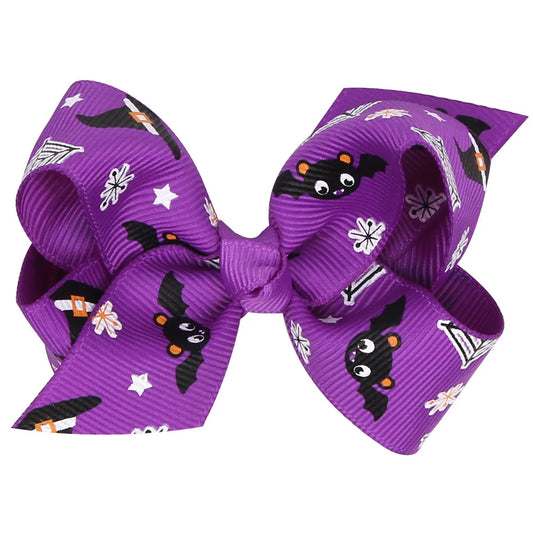 Halloween Mini Bow (Black, Orange, Purple, White)
